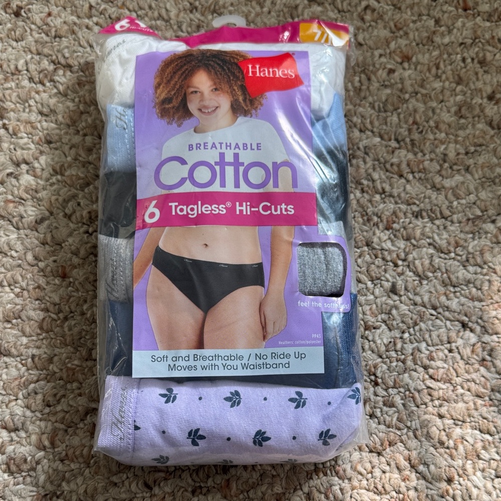 Hanes Kids Cotton Tagless Hi-Cuts - Assorted Colors